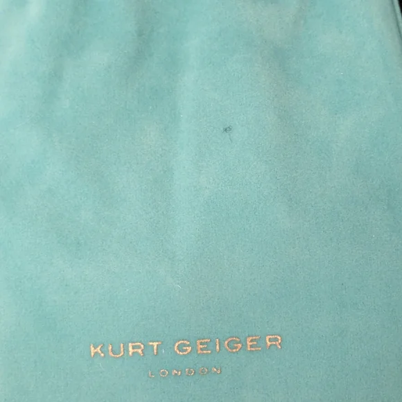 Kurt Geiger Silver Hoop Earrings with Blue Accents - Picture 4 of 5